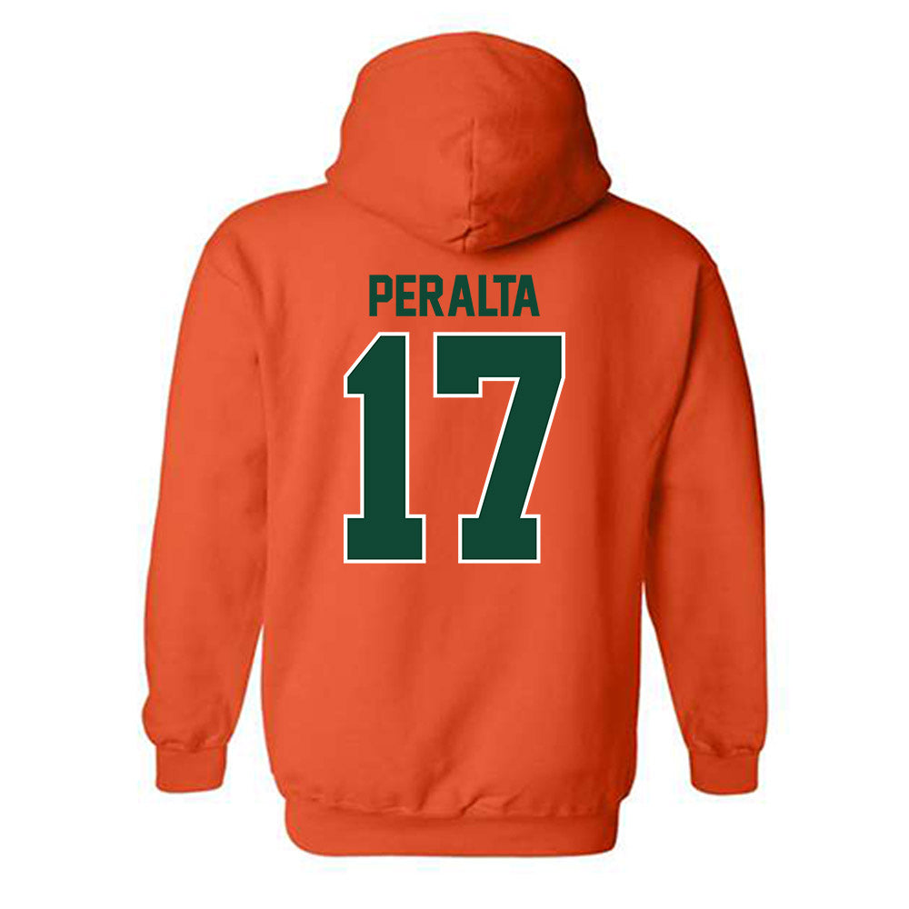 Miami - NCAA Baseball : Fabio Peralta - Classic Shersey Hooded Sweatshirt-1
