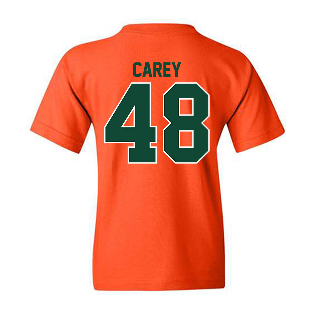 Miami - NCAA Women's Soccer : sage carey - Classic Shersey Youth T-Shirt-1