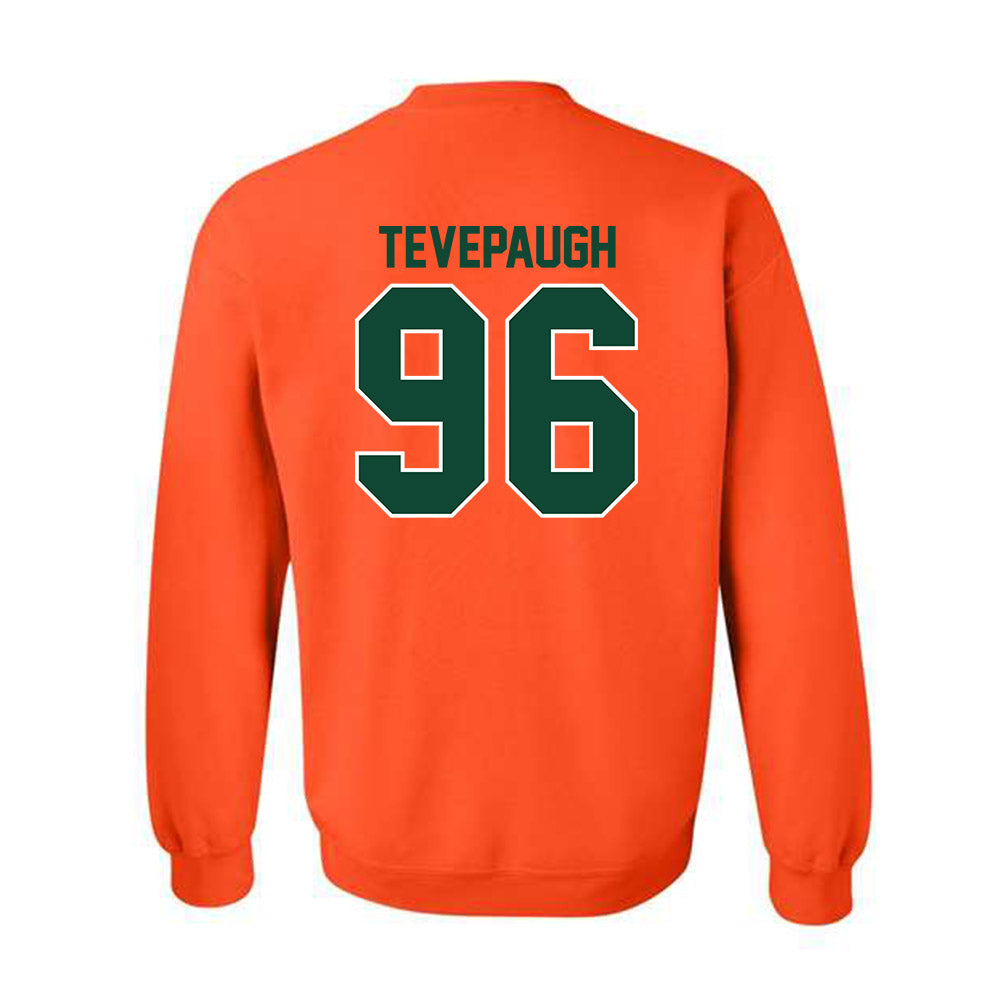 Miami - NCAA Football : Tucker Tevepaugh - Classic Shersey Crewneck Sweatshirt-1