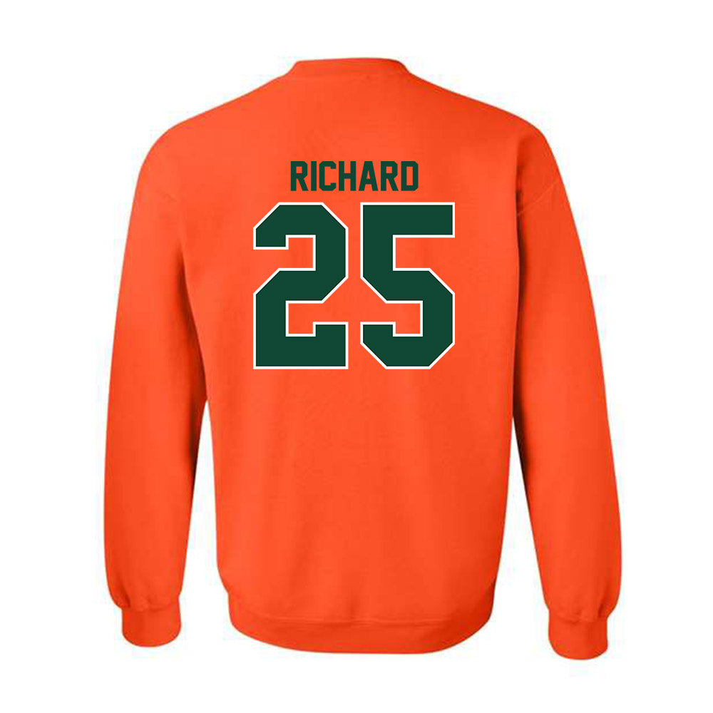 Miami - NCAA Football : Jadais Richard - Classic Shersey Crewneck Sweatshirt-1