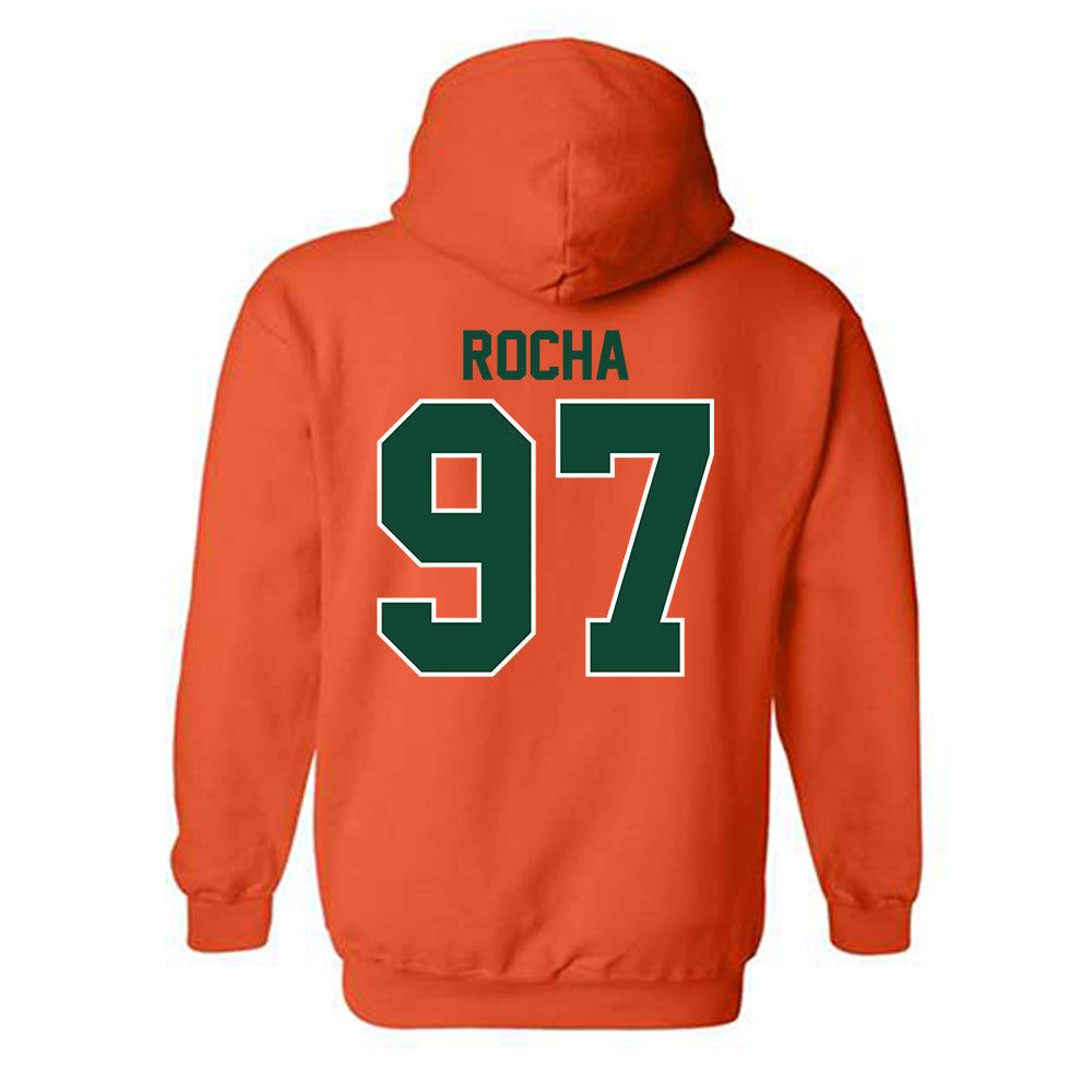 Miami - NCAA Football : Will Rocha - Classic Shersey Hooded Sweatshirt-1