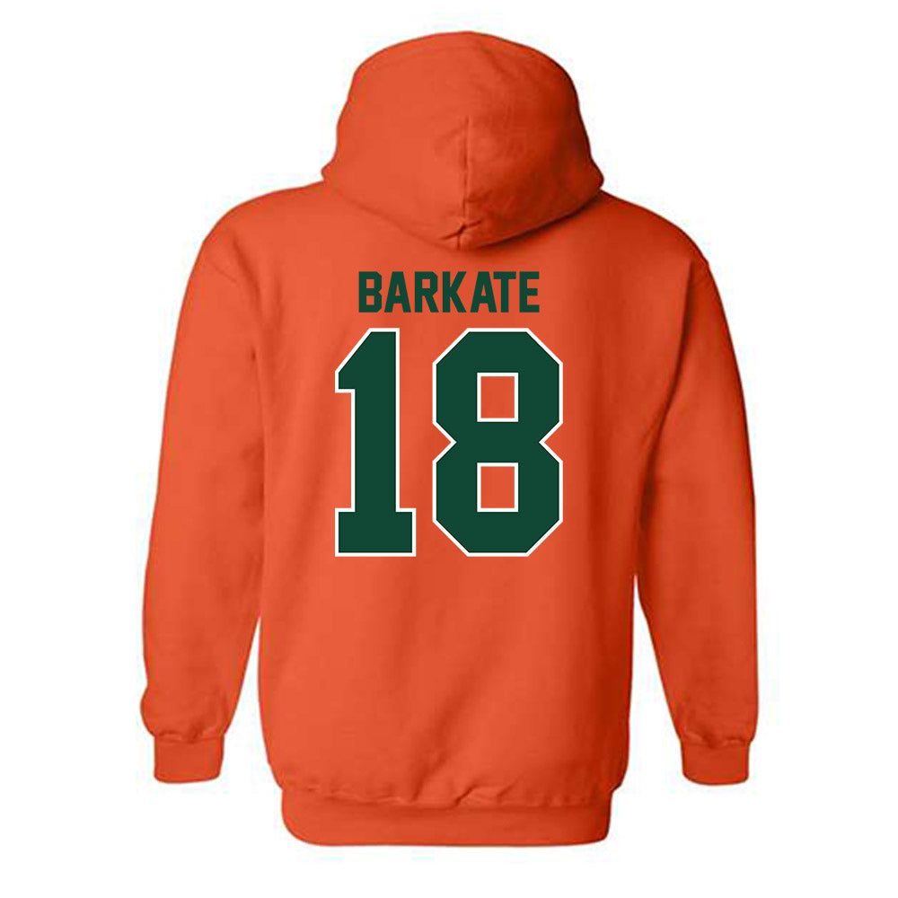 Miami - NCAA Football : Cooper Barkate - Classic Shersey Hooded Sweatshirt-1