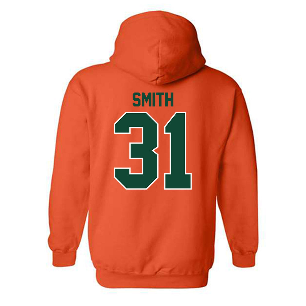 Miami - NCAA Baseball : Will Smith - Classic Shersey Hooded Sweatshirt-1