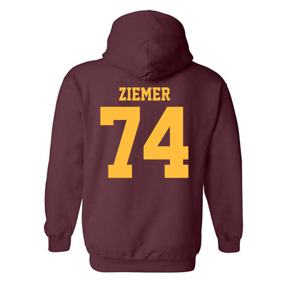 Minnesota - NCAA Men's Ice Hockey : Brodie Ziemer - Classic Shersey Hooded Sweatshirt-1