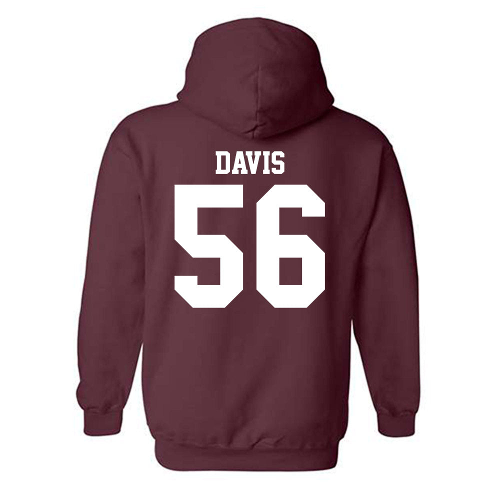 Mississippi State - NCAA Football : Wesley Davis - Classic Shersey Hooded Sweatshirt-1