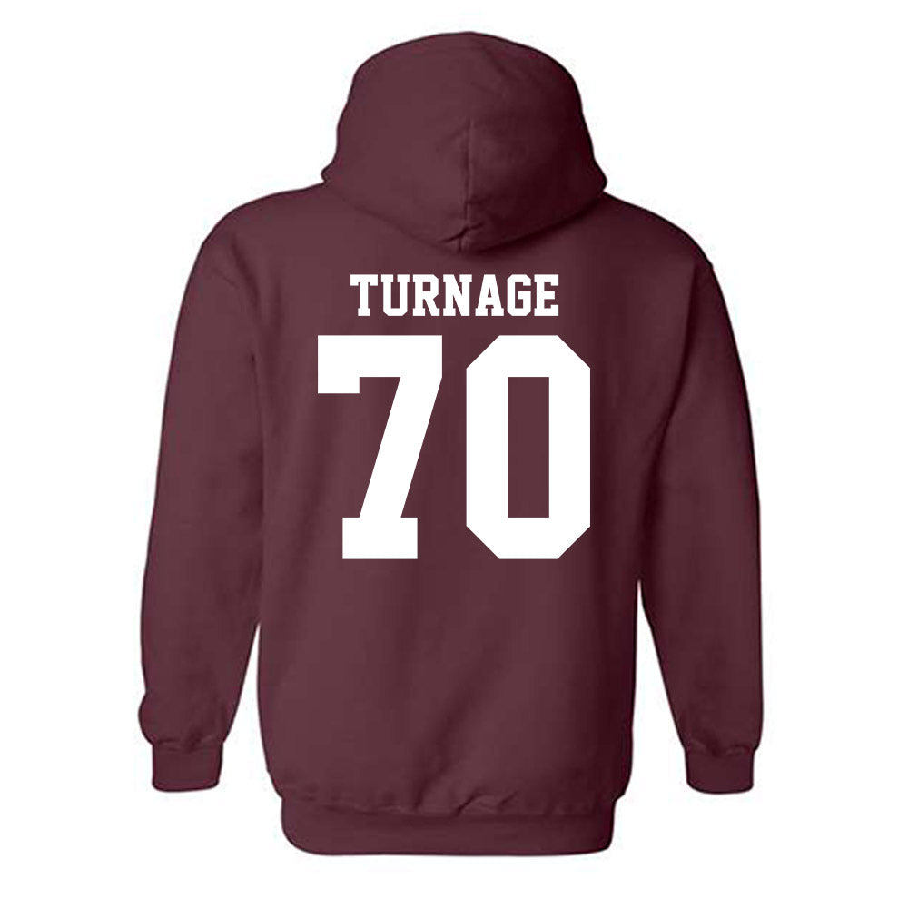 Mississippi State - NCAA Football : Breyden Turnage - Classic Shersey Hooded Sweatshirt-1