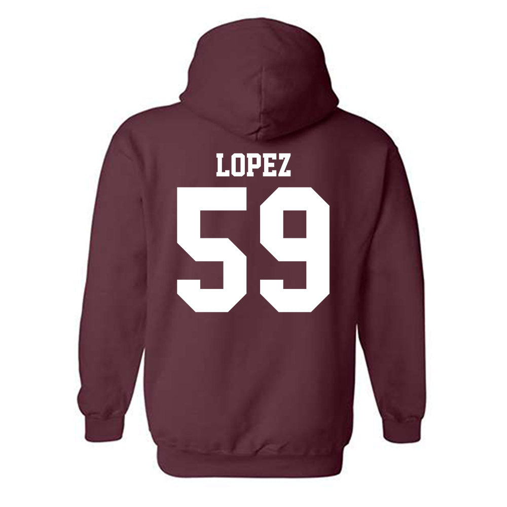 Mississippi State - NCAA Football : Alex Lopez - Classic Shersey Hooded Sweatshirt-1
