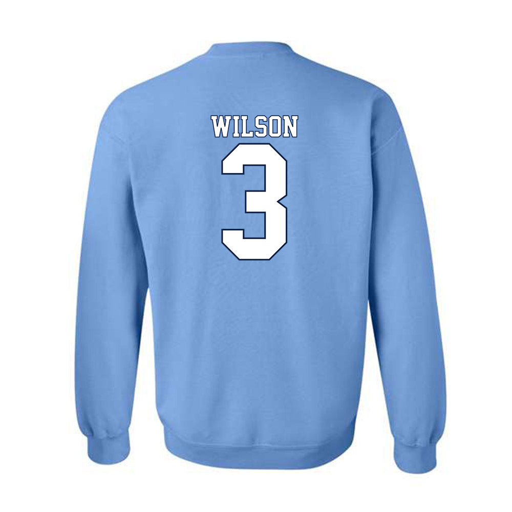 UNC - NCAA Men's Lacrosse : Brevin Wilson - Classic Shersey Crewneck Sweatshirt-1