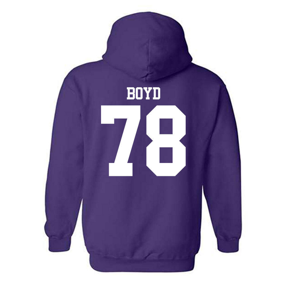 Northwestern - NCAA Football : Trey Boyd - Classic Shersey Hooded Sweatshirt-1