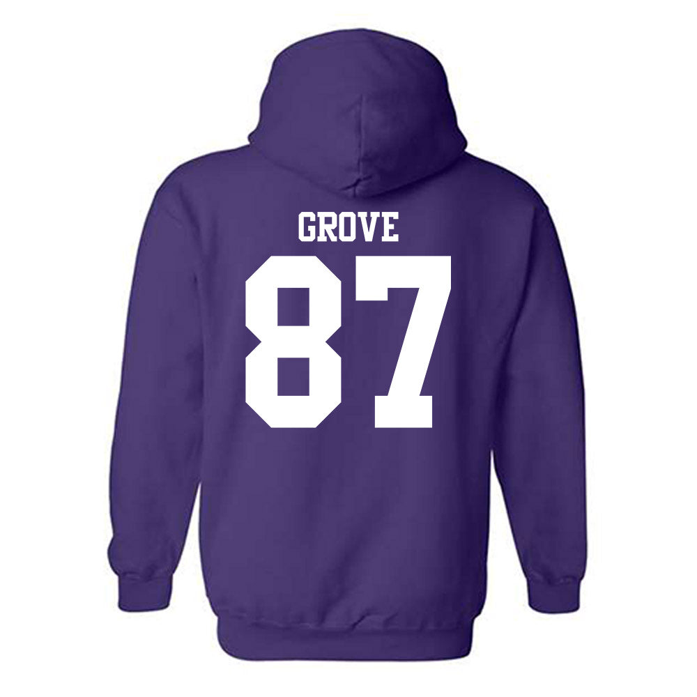 Northwestern - NCAA Football : Carson Grove - Classic Shersey Hooded Sweatshirt-1
