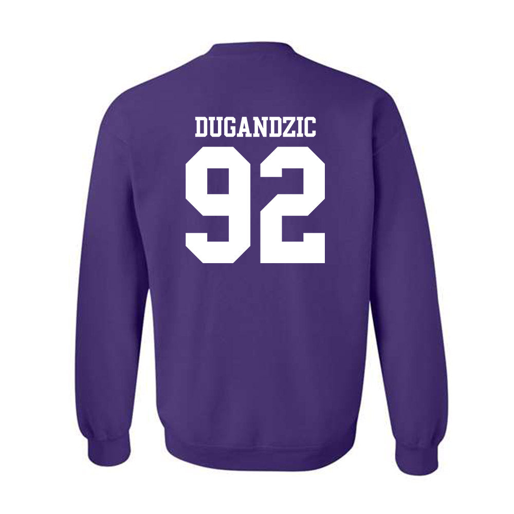Northwestern - NCAA Football : Nikola Dugandzic - Classic Shersey Crewneck Sweatshirt-1