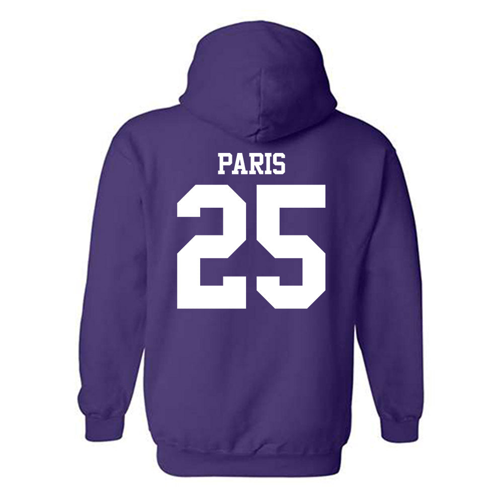 Northwestern - NCAA Women's Volleyball : Campbell Paris - Classic Shersey Hooded Sweatshirt-1