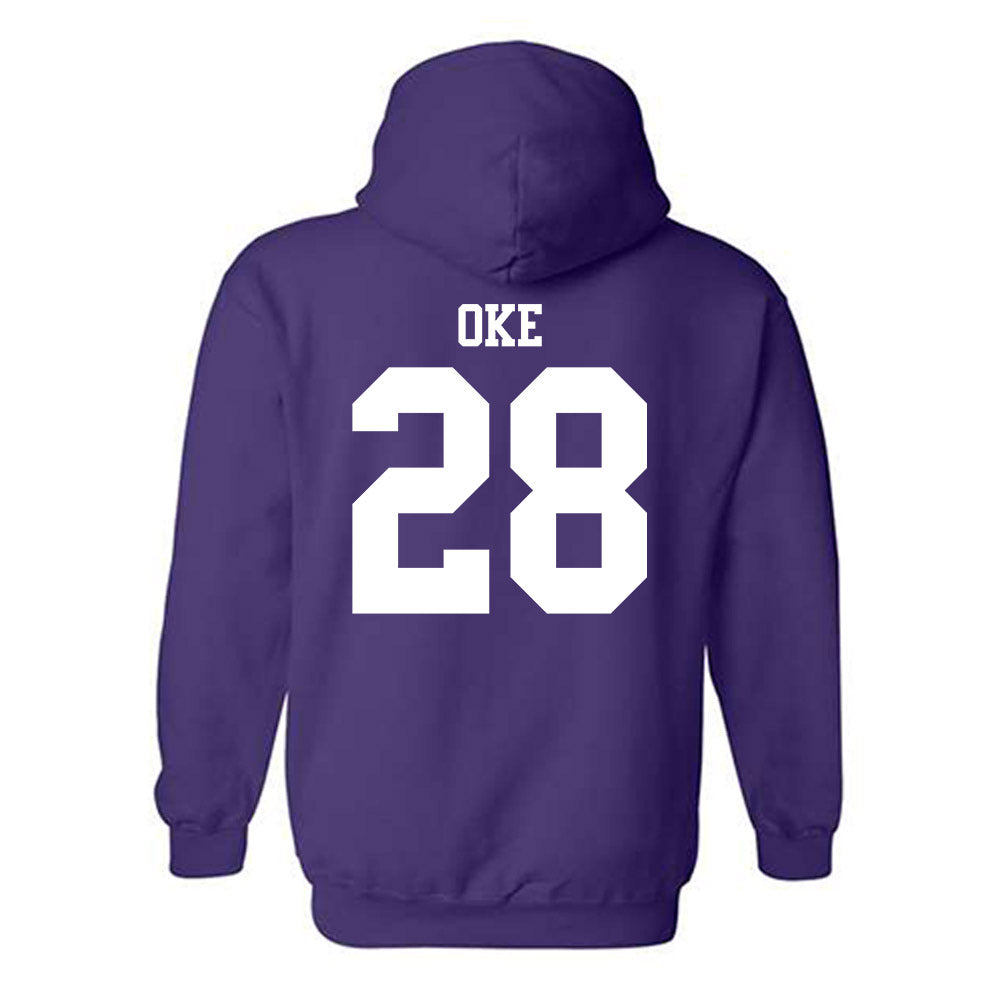 Northwestern - NCAA Football : Timi Oke - Classic Shersey Hooded Sweatshirt-1