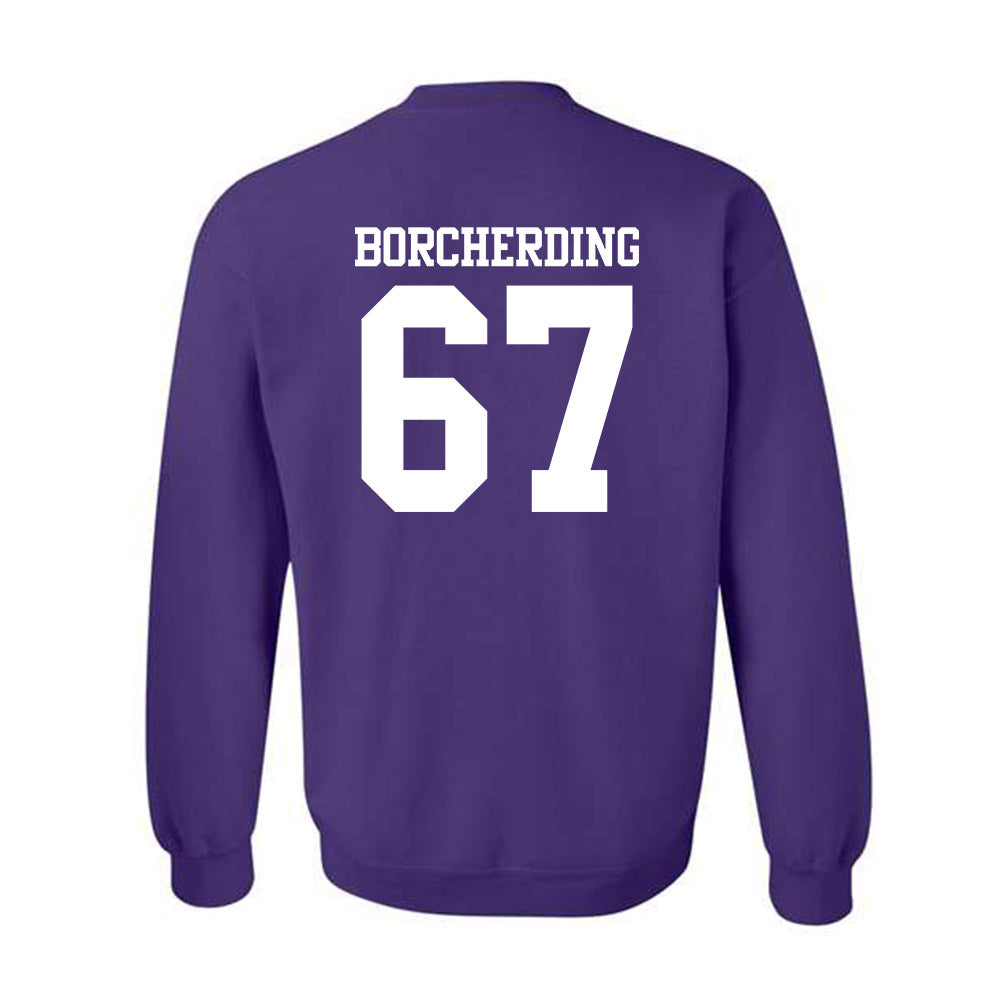 Northwestern - NCAA Football : Jace Borcherding - Classic Shersey Crewneck Sweatshirt-1
