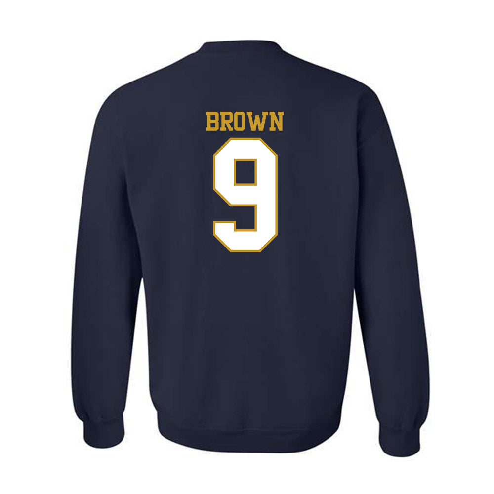 Notre Dame - NCAA Men's Ice Hockey : Cole Brown - Generic Shersey Crewneck Sweatshirt-1