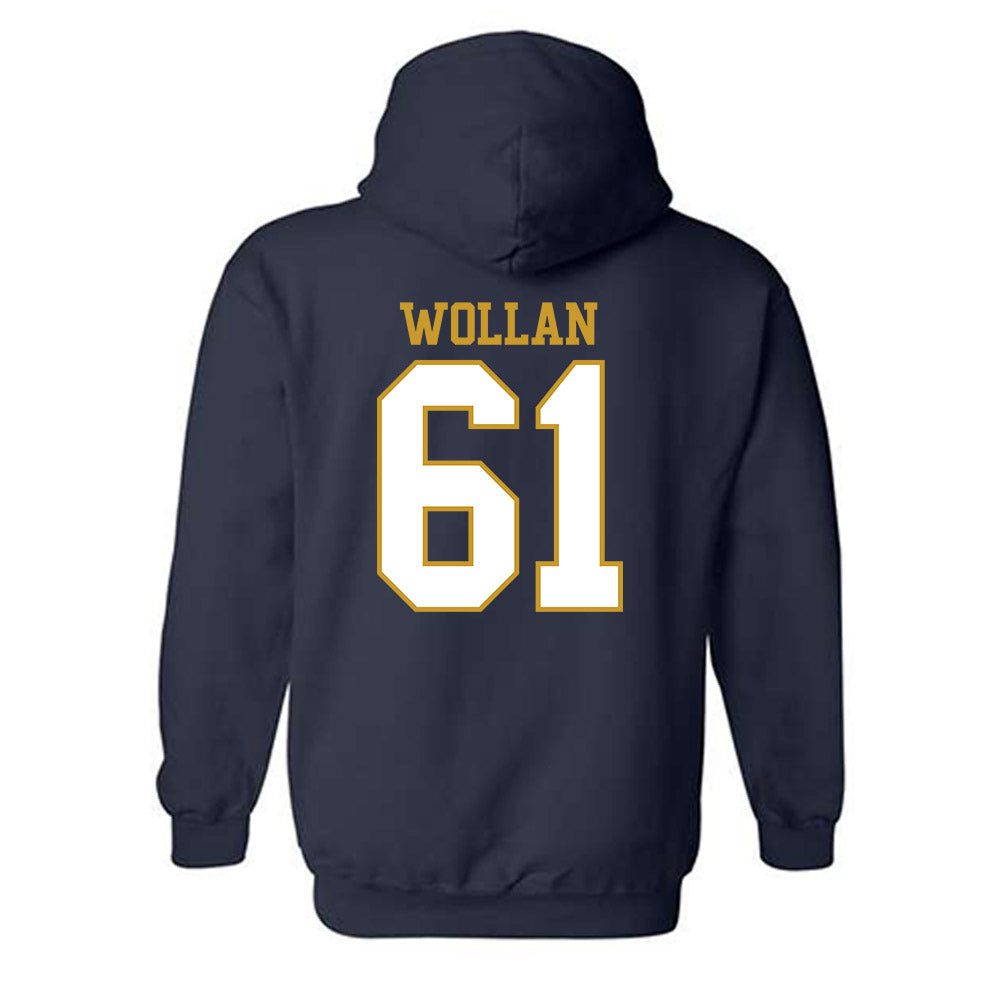 Notre Dame - NCAA Football : Robbie Wollan - Generic Shersey Hooded Sweatshirt-1