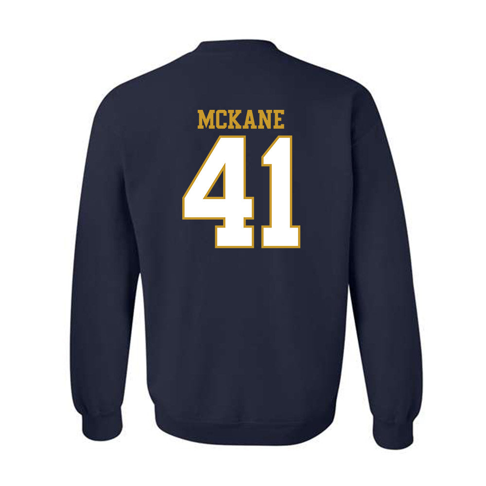 Notre Dame - NCAA Men's Lacrosse : Matthew McKane - Generic Shersey Crewneck Sweatshirt-1