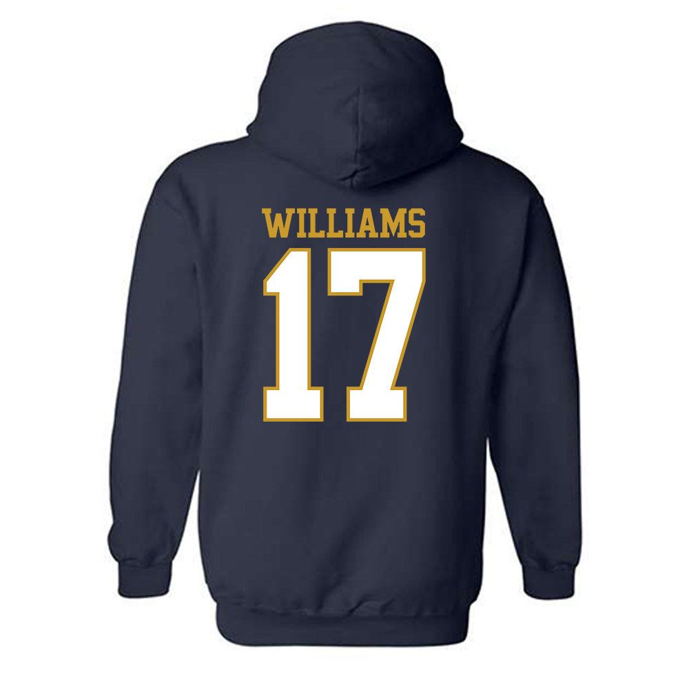 Notre Dame - NCAA Football : Cam Williams - Generic Shersey Hooded Sweatshirt-1