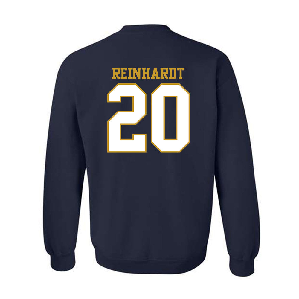 Notre Dame - NCAA Men's Lacrosse : Chris Reinhardt - Generic Shersey Crewneck Sweatshirt-1