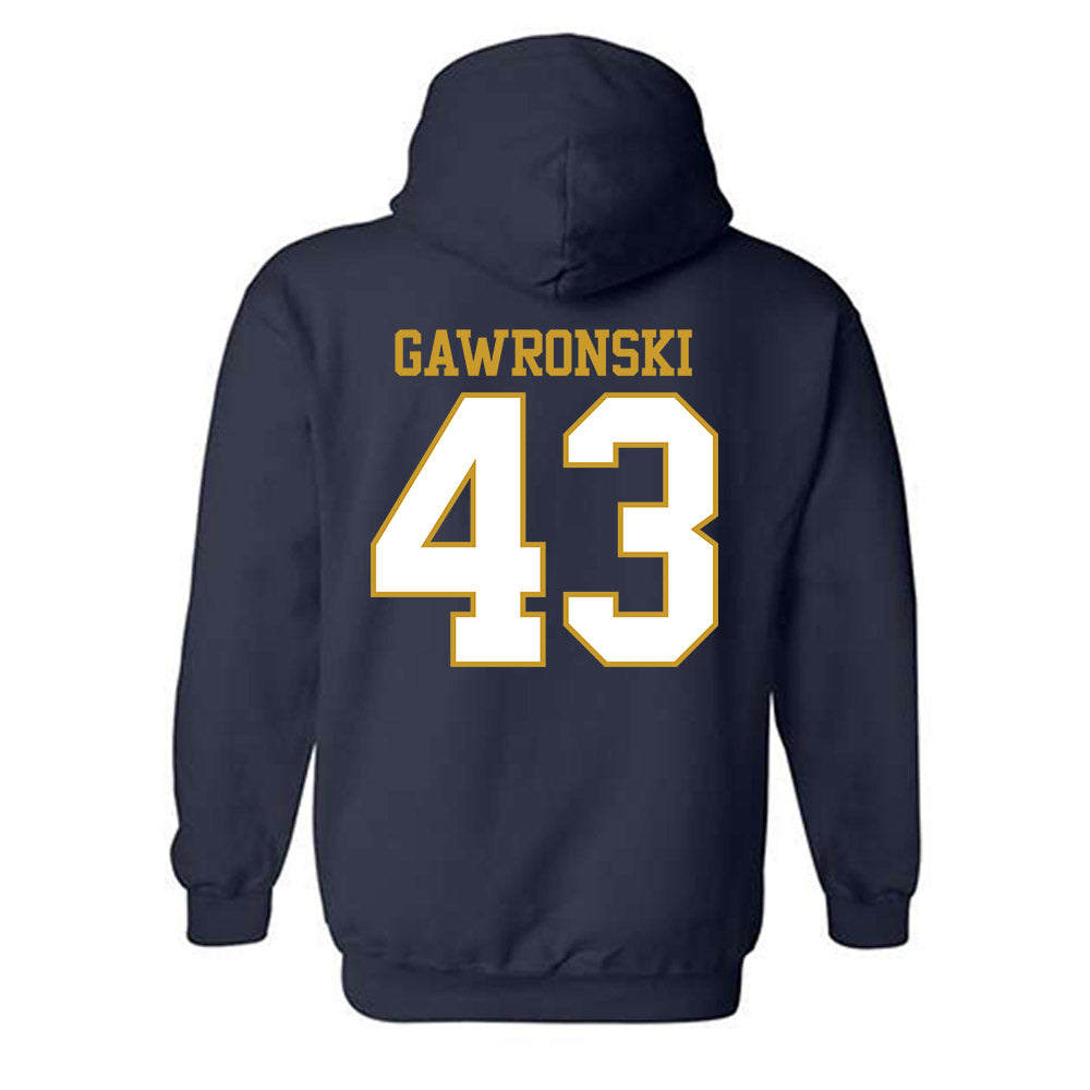 Notre Dame - NCAA Women's Lacrosse : Avery Gawronski - Generic Shersey Hooded Sweatshirt-1