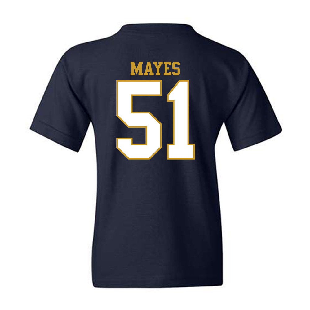 Notre Dame - NCAA Baseball : Justin Mayes - Generic Shersey Youth T-Shirt-1