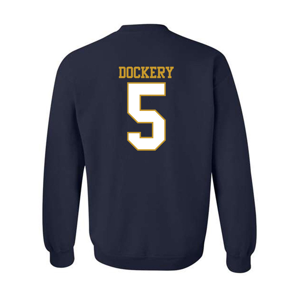 Notre Dame - NCAA Women's Volleyball : Cailey Dockery - Generic Shersey Crewneck Sweatshirt-1