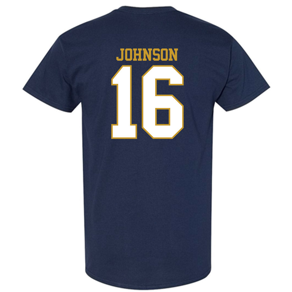 Notre Dame - NCAA Football : Tae Johnson - Generic Shersey T-Shirt-1