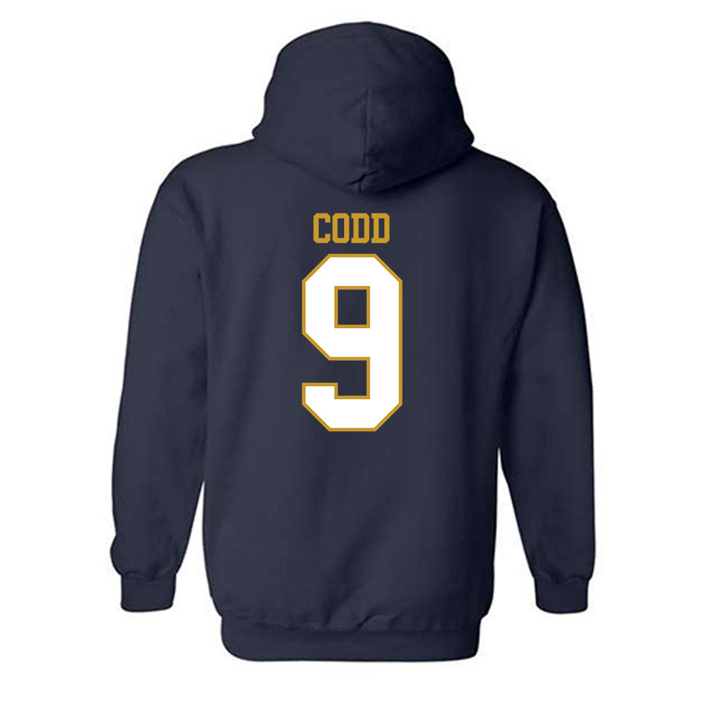 Notre Dame - NCAA Women's Soccer : Charlie Codd - Generic Shersey Hooded Sweatshirt-1