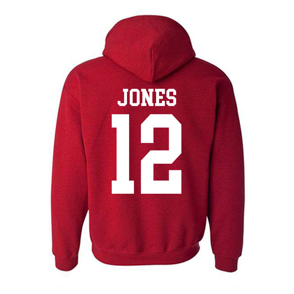 Oklahoma - NCAA Men's Basketball : Jadon Jones - Classic Shersey Hooded Sweatshirt-1