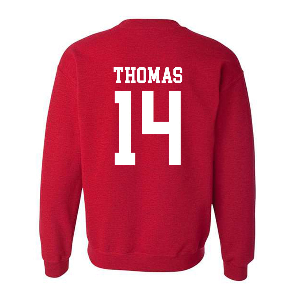 Oklahoma - NCAA Football : Elijah Thomas - Classic Shersey Crewneck Sweatshirt-1