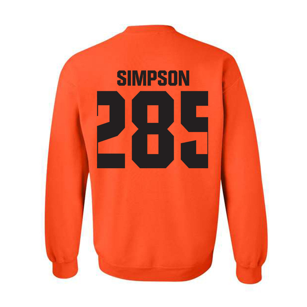 Oklahoma State - NCAA Wrestling : Hayden Simpson - Classic Shersey Crewneck Sweatshirt-1