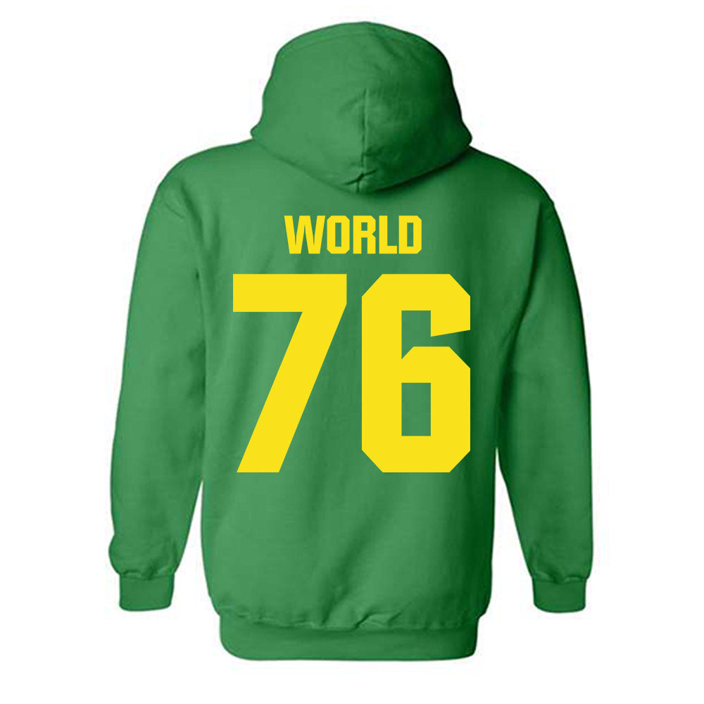 Oregon - NCAA Football : Isaiah World - Hooded Sweatshirt-1