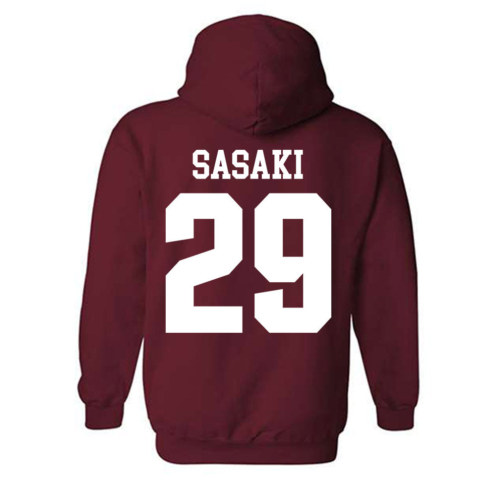 Stanford - NCAA Men's Soccer : Takashi Sasaki - Classic Shersey Hooded Sweatshirt-1