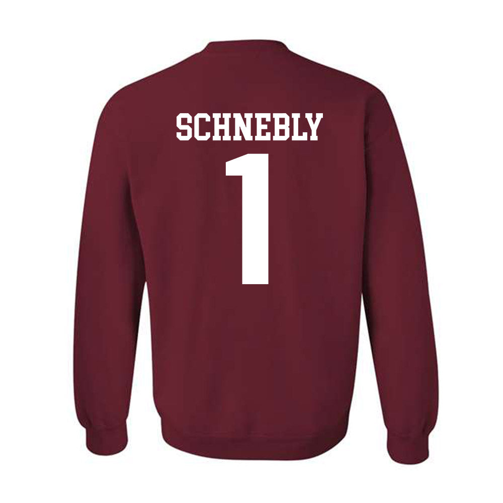 Stanford - NCAA Men's Soccer : Rowan Schnebly - Classic Shersey Crewneck Sweatshirt-1