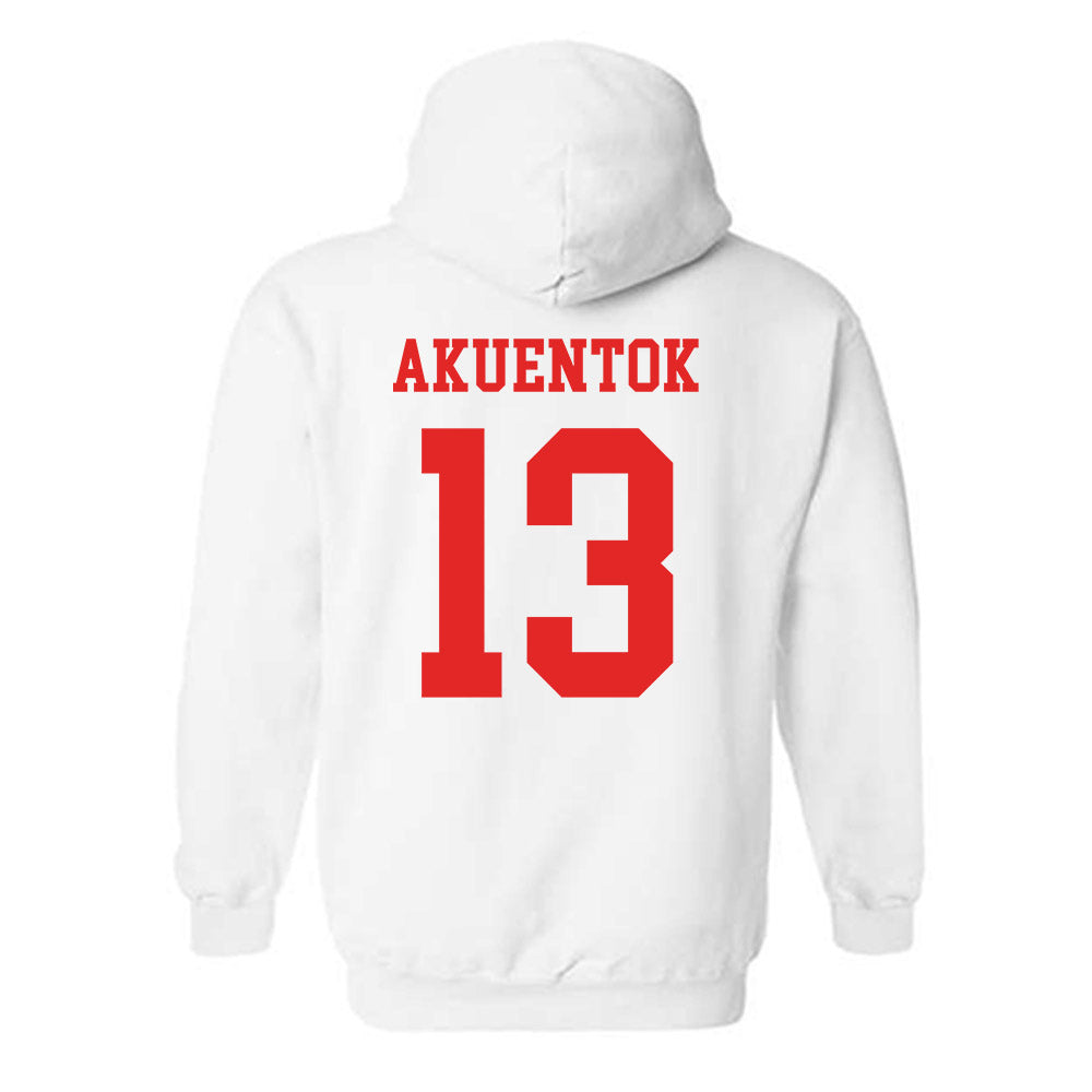 Texas Tech - NCAA Men's Basketball : Marial Akuentok - Classic Shersey Hooded Sweatshirt-1