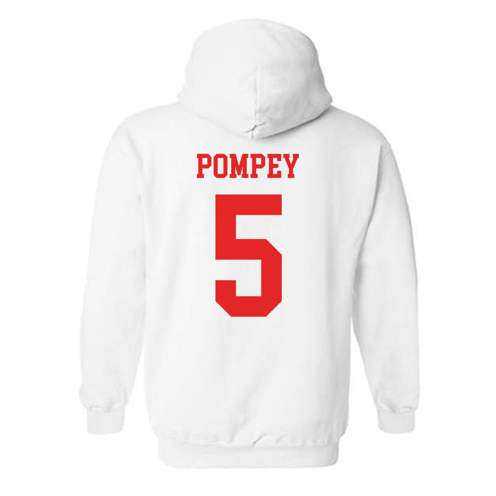 Texas Tech - NCAA Baseball : Timothy Pompey - Classic Shersey Hooded Sweatshirt-1