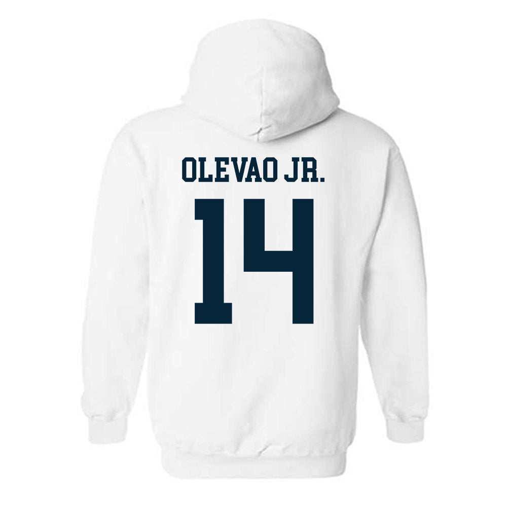 Utah State - NCAA Football : Bronson Olevao Jr. - Classic Shersey Hooded Sweatshirt-1