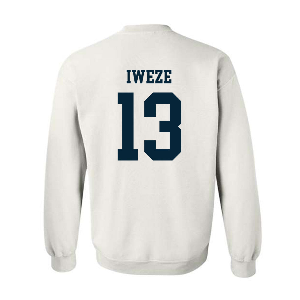 Utah State - NCAA Men's Basketball : David Iweze - Classic Shersey Crewneck Sweatshirt-1