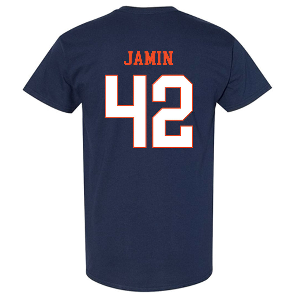 Virginia - NCAA Men's Lacrosse : Luke Jamin - T-Shirt-1