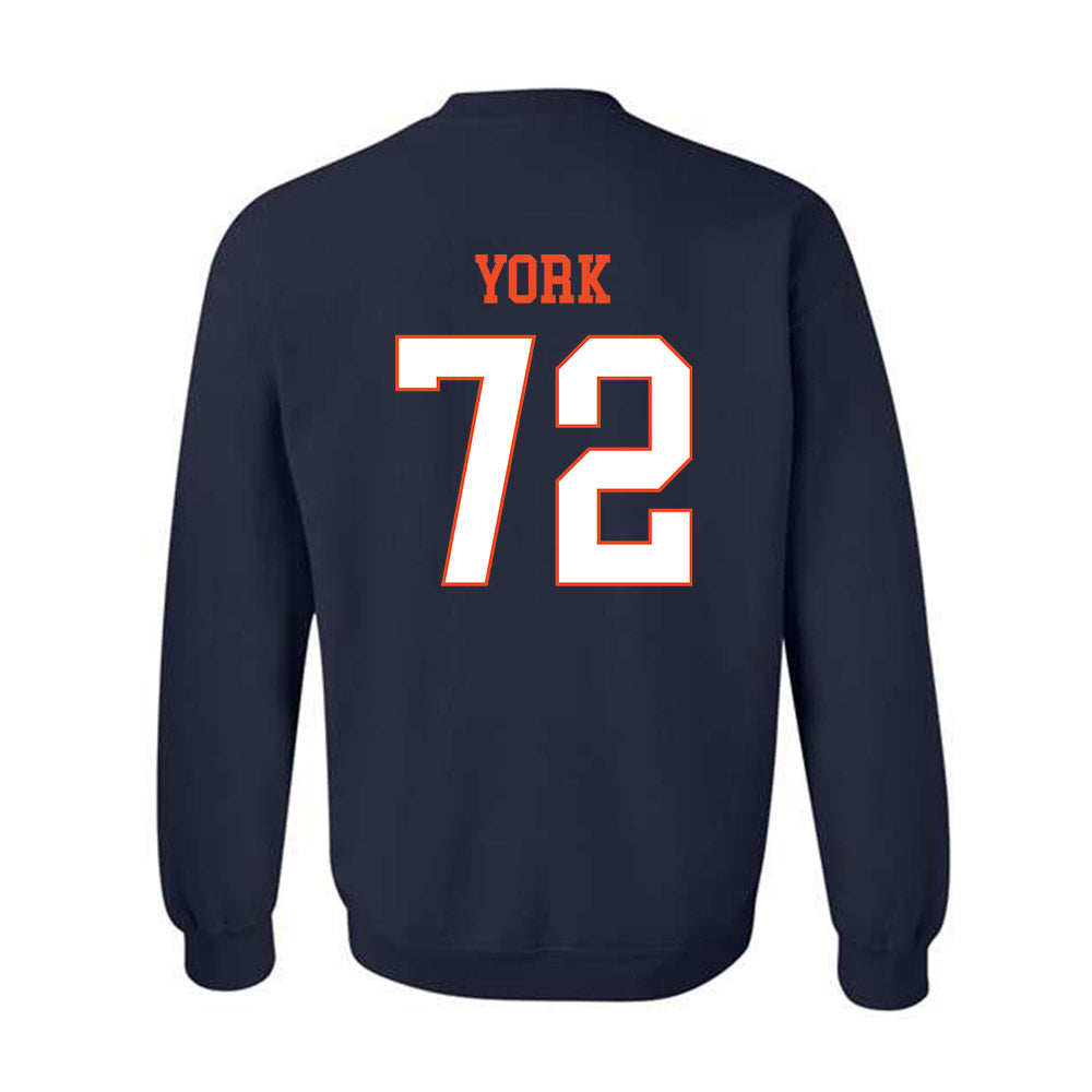 Virginia - NCAA Football : Benjamin York - Crewneck Sweatshirt-1