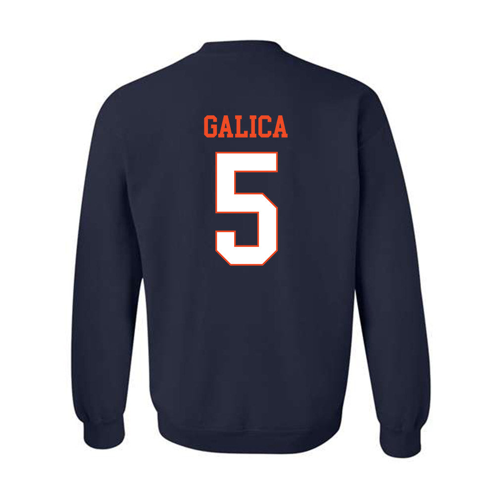 Virginia - NCAA Women's Lacrosse : Kate Galica - Crewneck Sweatshirt-1
