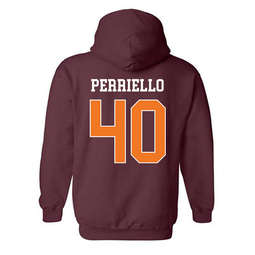 Virginia Tech - NCAA Baseball : Luca Perriello - Classic Shersey Hooded Sweatshirt-1
