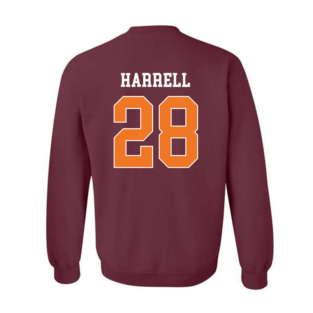 Virginia Tech - NCAA Football : Knahlij Harrell - Classic Shersey Crewneck Sweatshirt-1