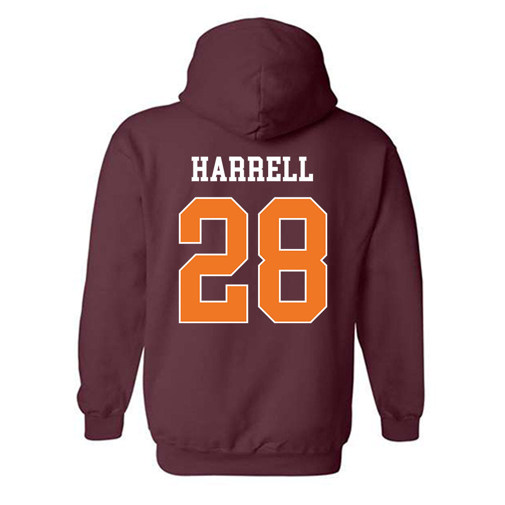 Virginia Tech - NCAA Football : Knahlij Harrell - Classic Shersey Hooded Sweatshirt-1