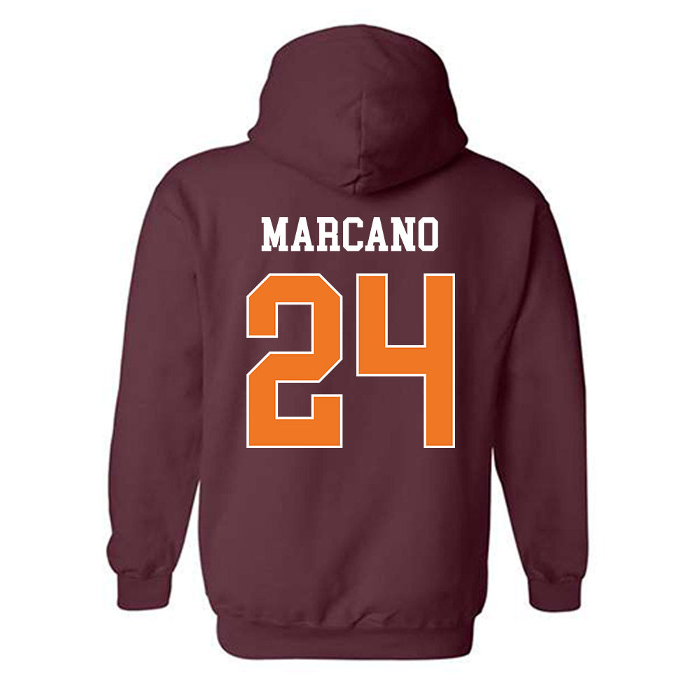 Virginia Tech - NCAA Men's Soccer : Ian Marcano - Classic Shersey Hooded Sweatshirt-1