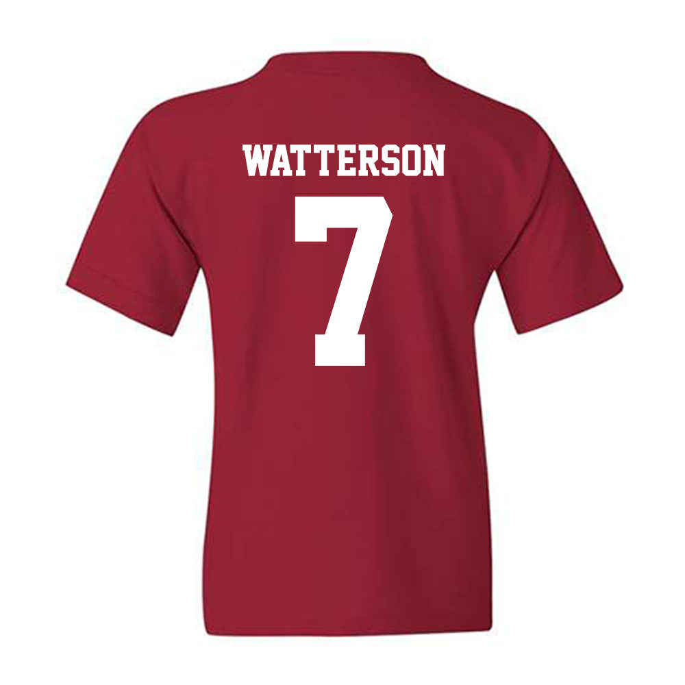 WSU - NCAA Baseball : Cole Watterson - Classic Shersey Youth T-Shirt-1