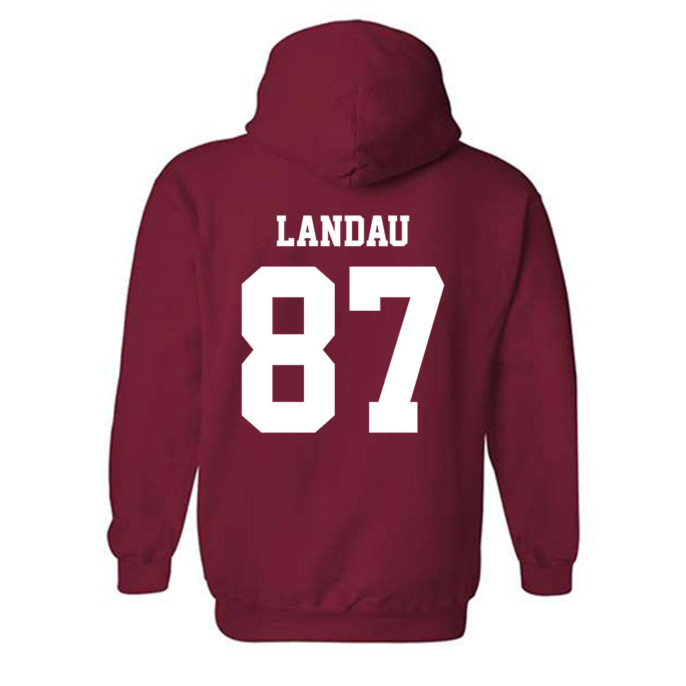 WSU - NCAA Football : Cash Landau - Classic Shersey Hooded Sweatshirt-1