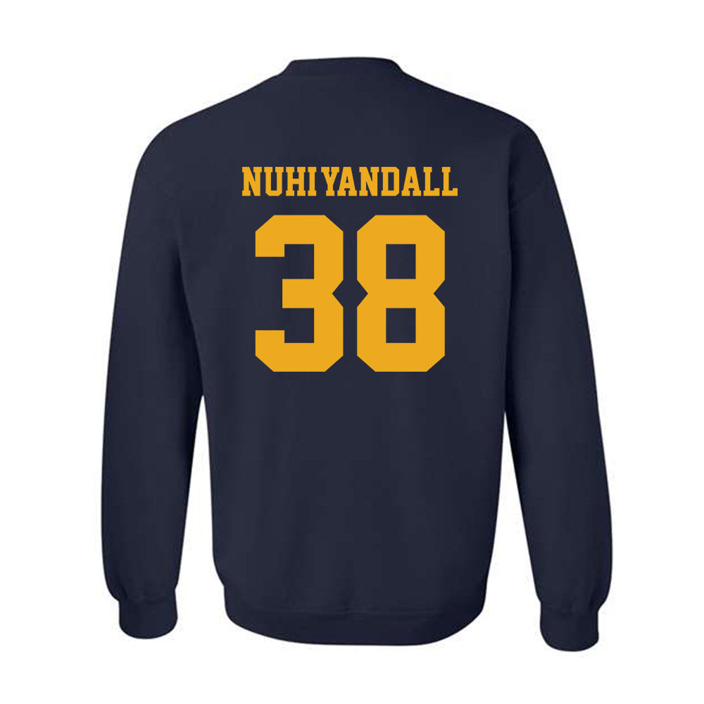 West Virginia - NCAA Football : Caleb Nuhi-Yandall - Classic Shersey Crewneck Sweatshirt-1