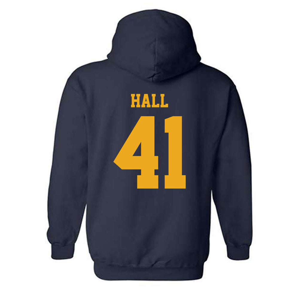West Virginia - NCAA Baseball : Tyrus Hall - Classic Shersey Hooded Sweatshirt-1