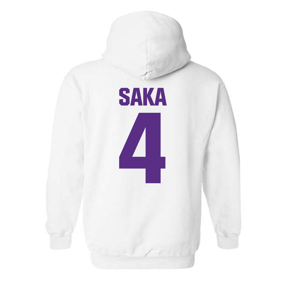 Northwestern - NCAA Football : Anto Saka - Sports Shersey Hooded Sweatshirt